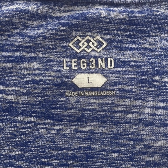 Legend Women’s Dri-fit Blue V-Neck Athletic T-Shirt. Size Large. - Picture 6 of 6